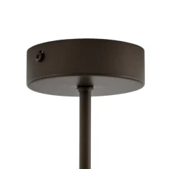 Domiluce Loftlamper > Loftlampe Zofia, kaffebrun, metal, Ø 50 cm, 3 lyskilder, E27