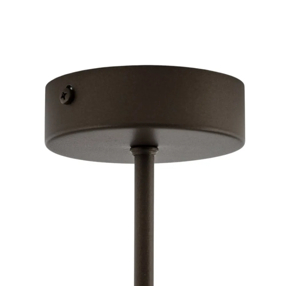 Domiluce Loftlamper > Loftlampe Zofia, kaffebrun, metal, Ø 50 cm, 3 lyskilder, E27