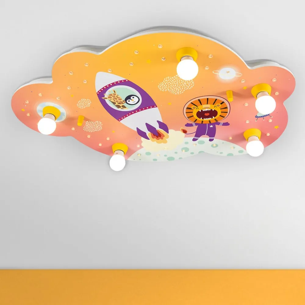 Loftlamper ^ Elobra Loftslampe billede sky Escape, orange