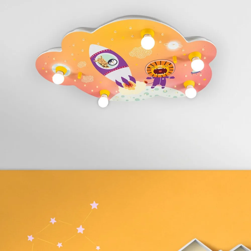 Loftlamper ^ Elobra Loftslampe billede sky Escape, orange
