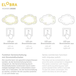Loftlamper ^ Elobra Loftslampe billede sky Escape, orange