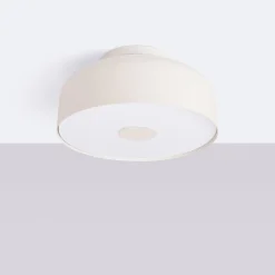 Loftlamper|Loftlamper ^ SOLLUX LIGHTING Loftslampe CLARO, beige, Ø 30 cm, metal, 4 x E27