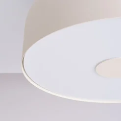 Loftlamper|Loftlamper ^ SOLLUX LIGHTING Loftslampe CLARO, beige, Ø 30 cm, metal, 4 x E27