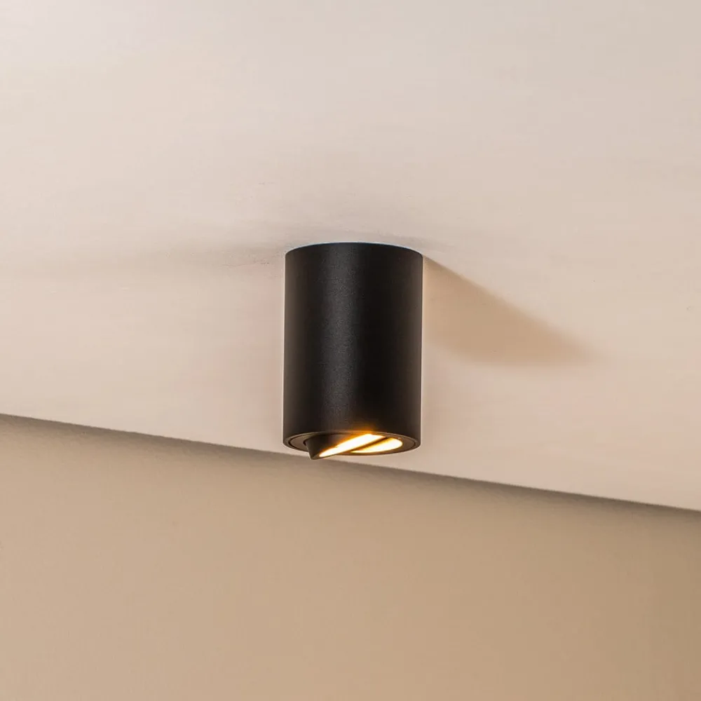 Eko-Light Loftlamper|Spotlights > Loftspot Bima, rund sort