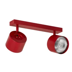 Argon Loftlamper|Loftlamper > Loftspot Chloe justerbar med 2 lyskilder, rød