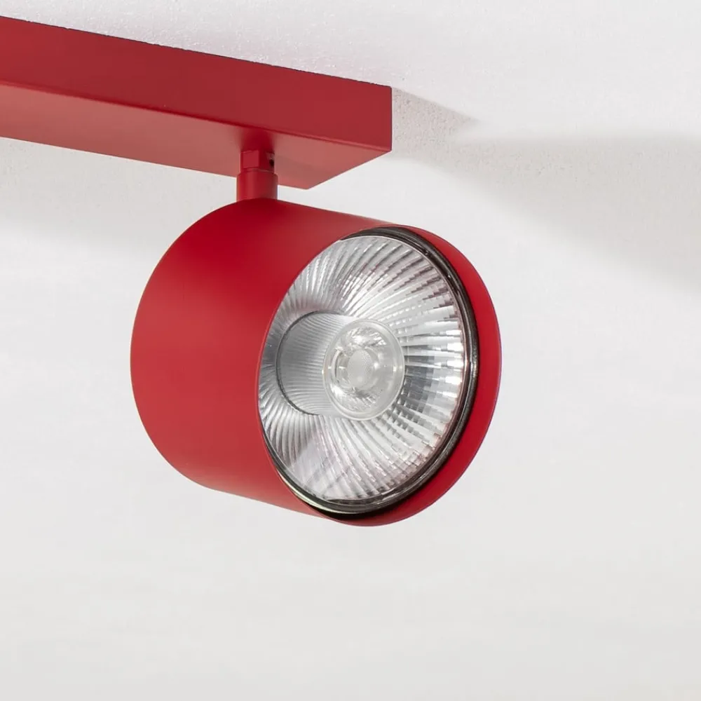Argon Loftlamper|Loftlamper > Loftspot Chloe justerbar med 2 lyskilder, rød