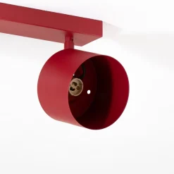 Argon Loftlamper|Loftlamper > Loftspot Chloe justerbar med 2 lyskilder, rød