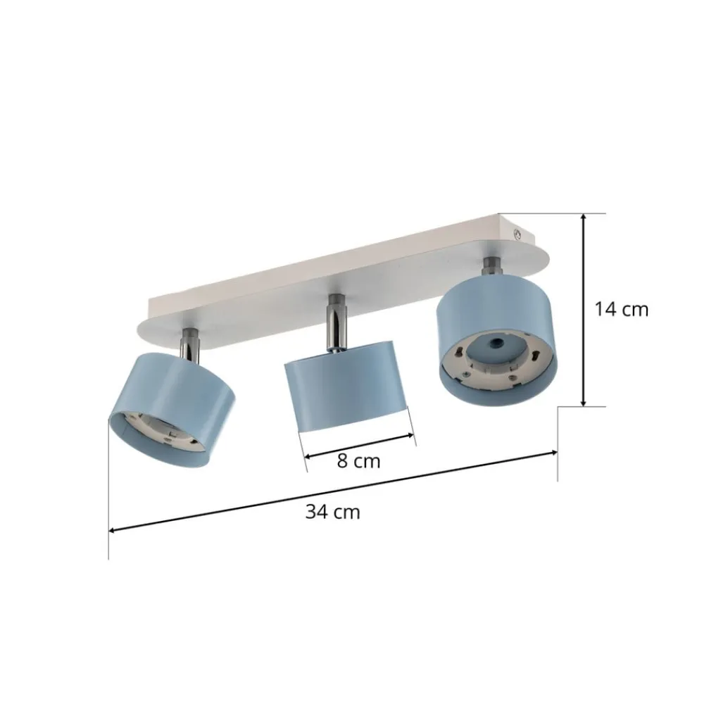 Eko-Light Loftlamper|Loftlamper > Loftspot Cloudy med 3 lyskilder, blå