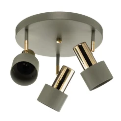 Argon Loftlamper|Loftlamper > Loftspot Destin, 3 lyskilder grøn/messing