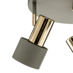 Argon Loftlamper|Loftlamper > Loftspot Destin, 3 lyskilder grøn/messing