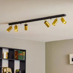 Nowodvorski Lighting Gang|Loftlamper > Loftspot Eye Spot 6 lyskilder, sort/messing