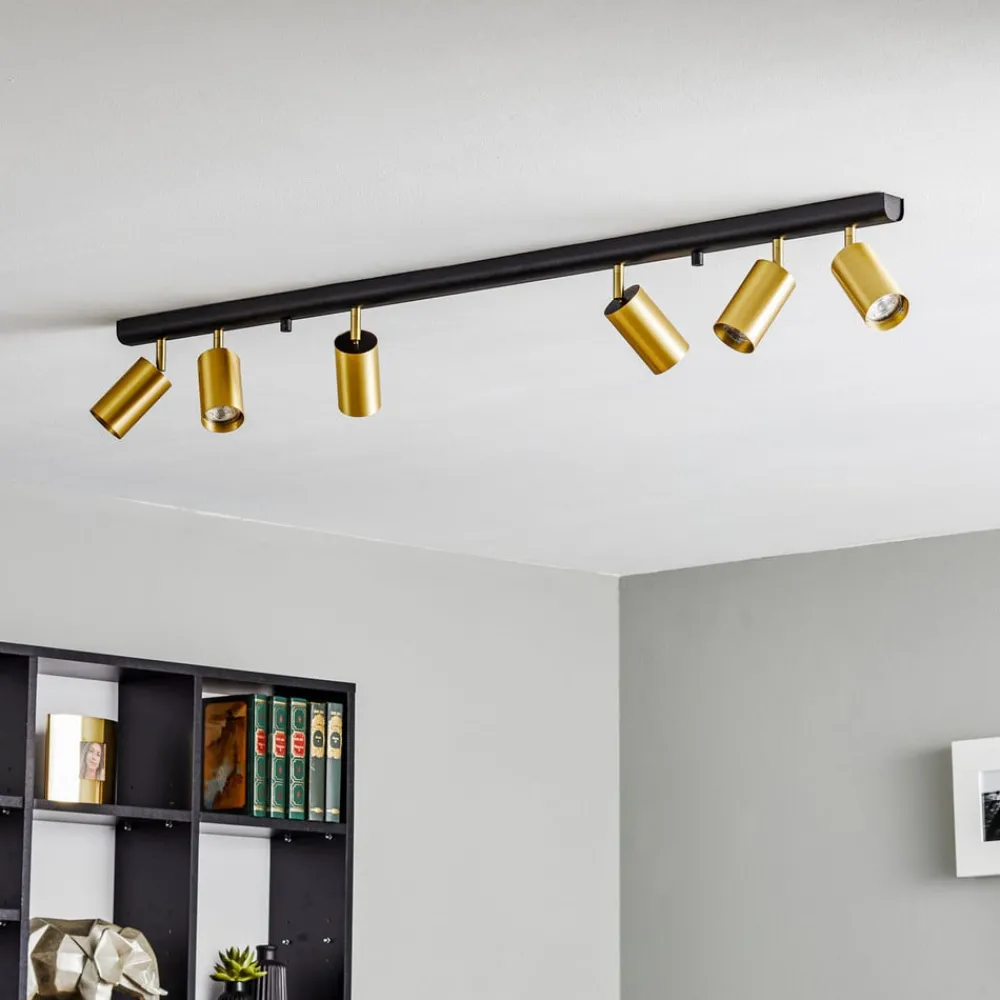 Nowodvorski Lighting Gang|Loftlamper > Loftspot Eye Spot 6 lyskilder, sort/messing
