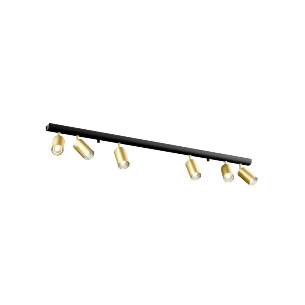Nowodvorski Lighting Gang|Loftlamper > Loftspot Eye Spot 6 lyskilder, sort/messing