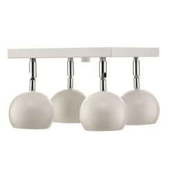SOLLUX LIGHTING Loftlamper|Spotlights > Loftspot Flame, hvid, 4 lyskilder, firkantet