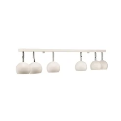 Loftlamper|Spotlights ^ SOLLUX LIGHTING Loftspot Flame, hvid, 6 lyskilder