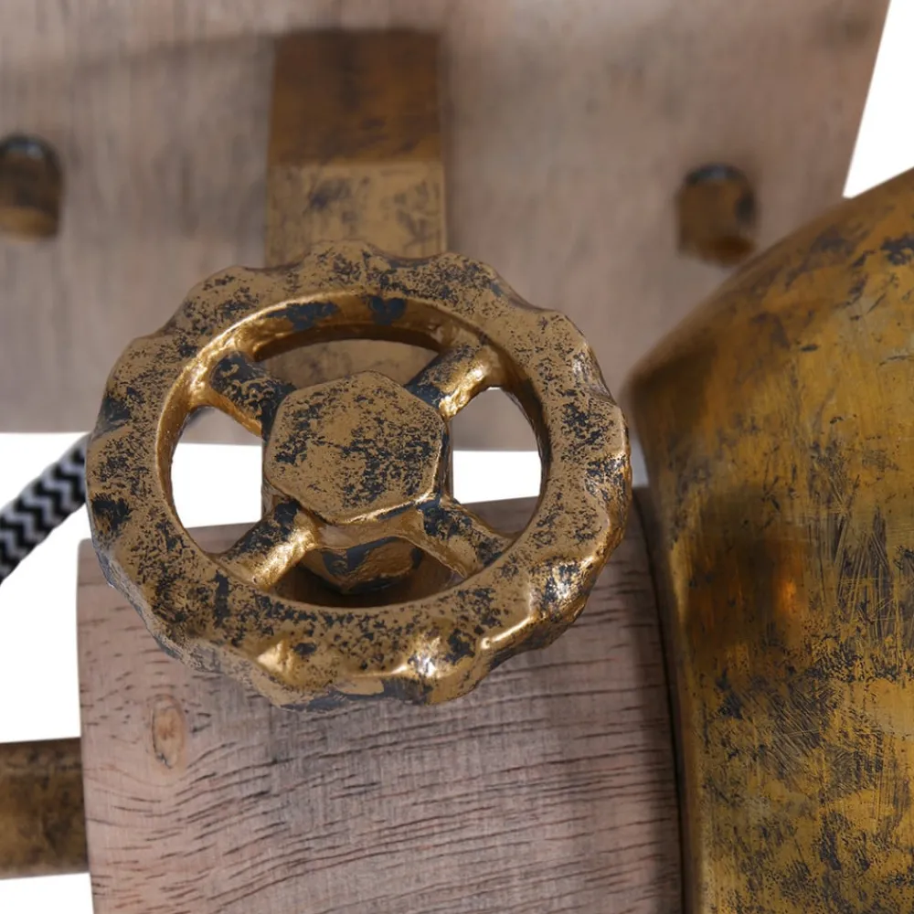 Steinhauer Gang|Loftlamper > Loftspot Gearwood, 1 lyskilde bronze