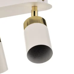 Eko-Light Loftlamper|Spotlights > Loftspot Joker, hvid/guld, 3 lyskilder