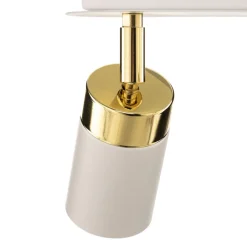 Eko-Light Loftlamper|Spotlights > Loftspot Joker, hvid/guld, 3 lyskilder