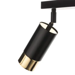 EMIBIG LIGHTING Loftlamper|Spotlights > Loftspot Kumo sort/guld med 4 lyskilder