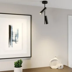Loftlamper|Loftlamper ^ SIGMA Loftspot Leda 2, 2 lyskilder, sort