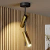 SIGMA Spotlights > Loftspot Leda 2, 2 lyskilder, sort-guld