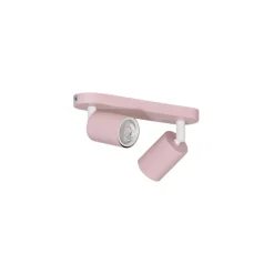 TK Lighting Loftlamper|Spotlights > Loftspot Livia, lyserød, 35 cm, 2 lyskilder, metal, GU10