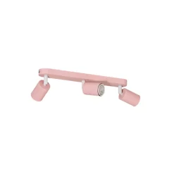 Loftlamper|Spotlights ^ TK Lighting Loftspot Livia, lyserød, 52 cm, 3 lyskilder, metal, GU10