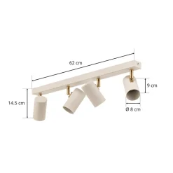 Argon Loftlamper|Spotlights > Loftspot Lund i hvid, 4 lyskilder