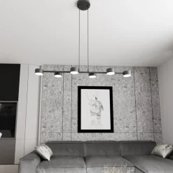 EMIBIG LIGHTING Loftlamper|Loftlamper > Loftspot, Megara, længde 80 cm, metal, 6 lyskilder.