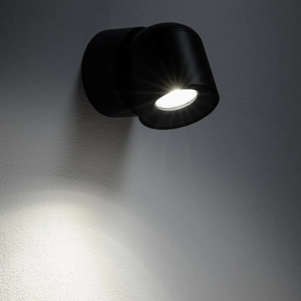 Nowodvorski Lighting Udendørs Loftlamper|Udendørs Spot > Loftspot Oscar, sort, aluminium, højde 13,5 cm, GU10