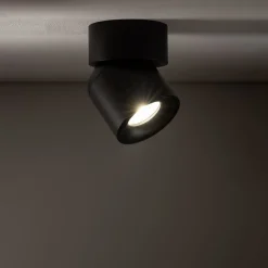 Nowodvorski Lighting Udendørs Loftlamper|Udendørs Spot > Loftspot Oscar, sort, aluminium, højde 13,5 cm, GU10