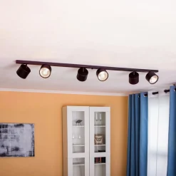 Loftlamper ^ ALDEX Loftspot 1047PL_K, 6 lyskilder, sort