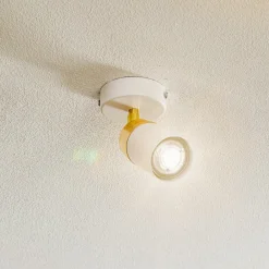 Luminex Loftlamper|Spotlights > Loftspot Rondo hvid/guld, 1 lyskilde