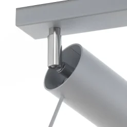 SOLLUX LIGHTING Loftlamper|Loftlamper > Loftspot Round, grå, 3 lyskilder lineær