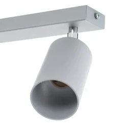 SOLLUX LIGHTING Loftlamper|Loftlamper > Loftspot Round, grå, 3 lyskilder lineær