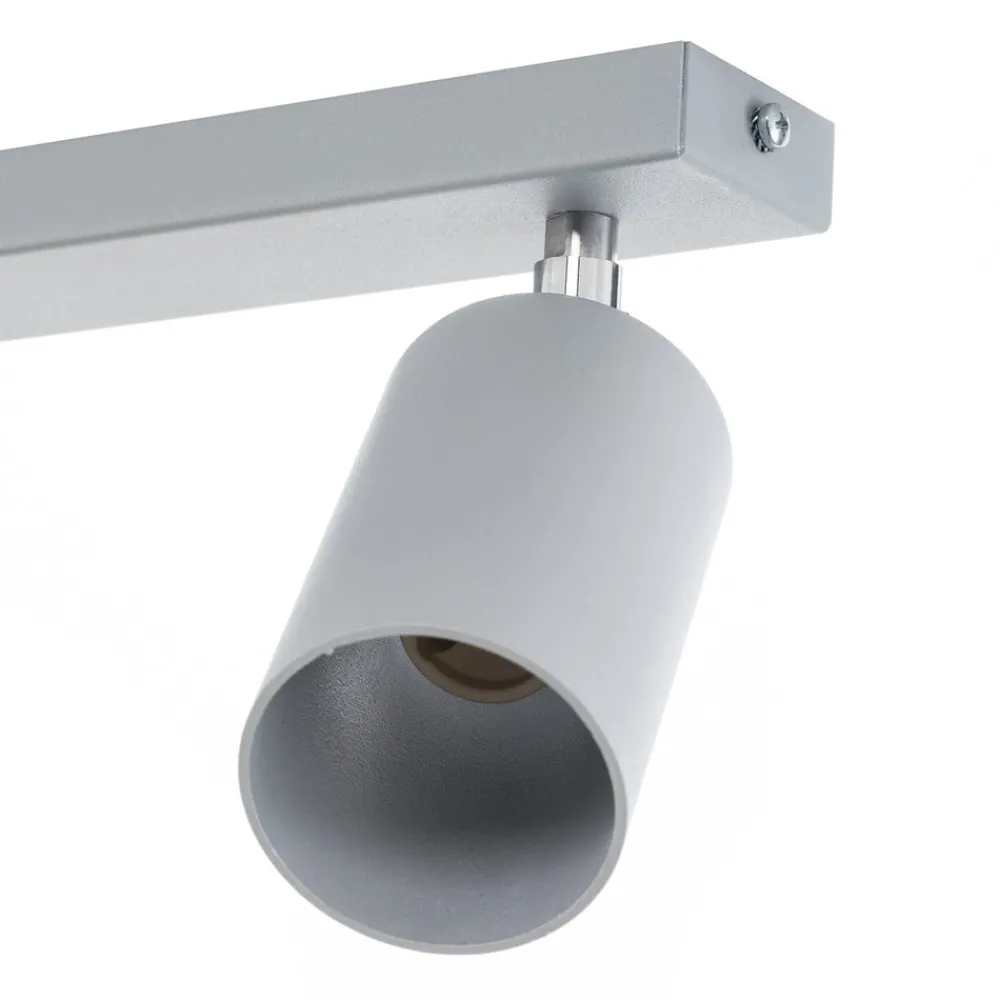 SOLLUX LIGHTING Loftlamper|Loftlamper > Loftspot Round, grå, 3 lyskilder lineær