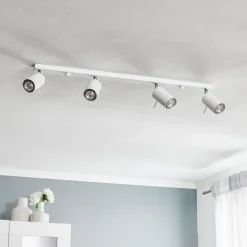 SOLLUX LIGHTING Loftlamper > Loftspot Round, hvid, 4 lyskilder lineær