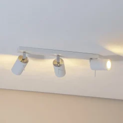 SOLLUX LIGHTING Loftlamper > Loftspot Round, hvid, 3 lyskilder lineær