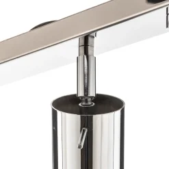 Loftlamper|Spotlights ^ SOLLUX LIGHTING Loftspot Round, krom, 6 lyskilder lineær