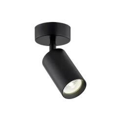 Argon Loftlamper|Spotlights > Loftspot Sado sort stål, justerbar 1 lyskilde rund