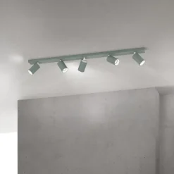 ORION Gang|Loftlamper > Loftspot Sean, lysegrøn, 5 lyskilder, aluminium, GU10