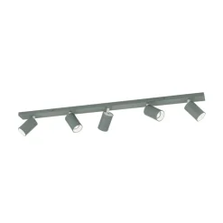 ORION Gang|Loftlamper > Loftspot Sean, lysegrøn, 5 lyskilder, aluminium, GU10