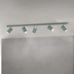 ORION Gang|Loftlamper > Loftspot Sean, lysegrøn, 5 lyskilder, aluminium, GU10