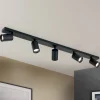 ORION Gang|Loftlamper > Loftspot Sean, sort, aluminium, 100 cm lang, GU10