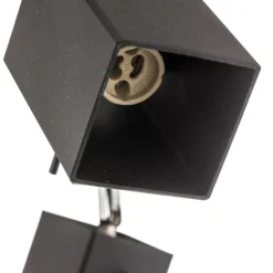 SOLLUX LIGHTING Loftlamper|Spotlights > Loftspot Square, sort, 2 lyskilder