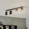 Loftlamper|Spotlights ^ SOLLUX LIGHTING Loftspot Square, sort, 4 lyskilder lineært