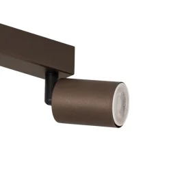 TK Lighting Gang|Loftlamper > Loftspot Top, justerbar, brun, 4 lyskilder lineær