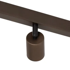 TK Lighting Gang|Loftlamper > Loftspot Top, justerbar, brun, 4 lyskilder lineær