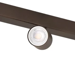 TK Lighting Gang|Loftlamper > Loftspot Top, justerbar, brun, 4 lyskilder lineær
