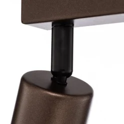 TK Lighting Gang|Loftlamper > Loftspot Top, justerbar, brun, 2 lyskilder lineær